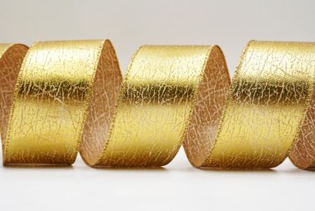 Glitter Wood grain Wired Ribbon